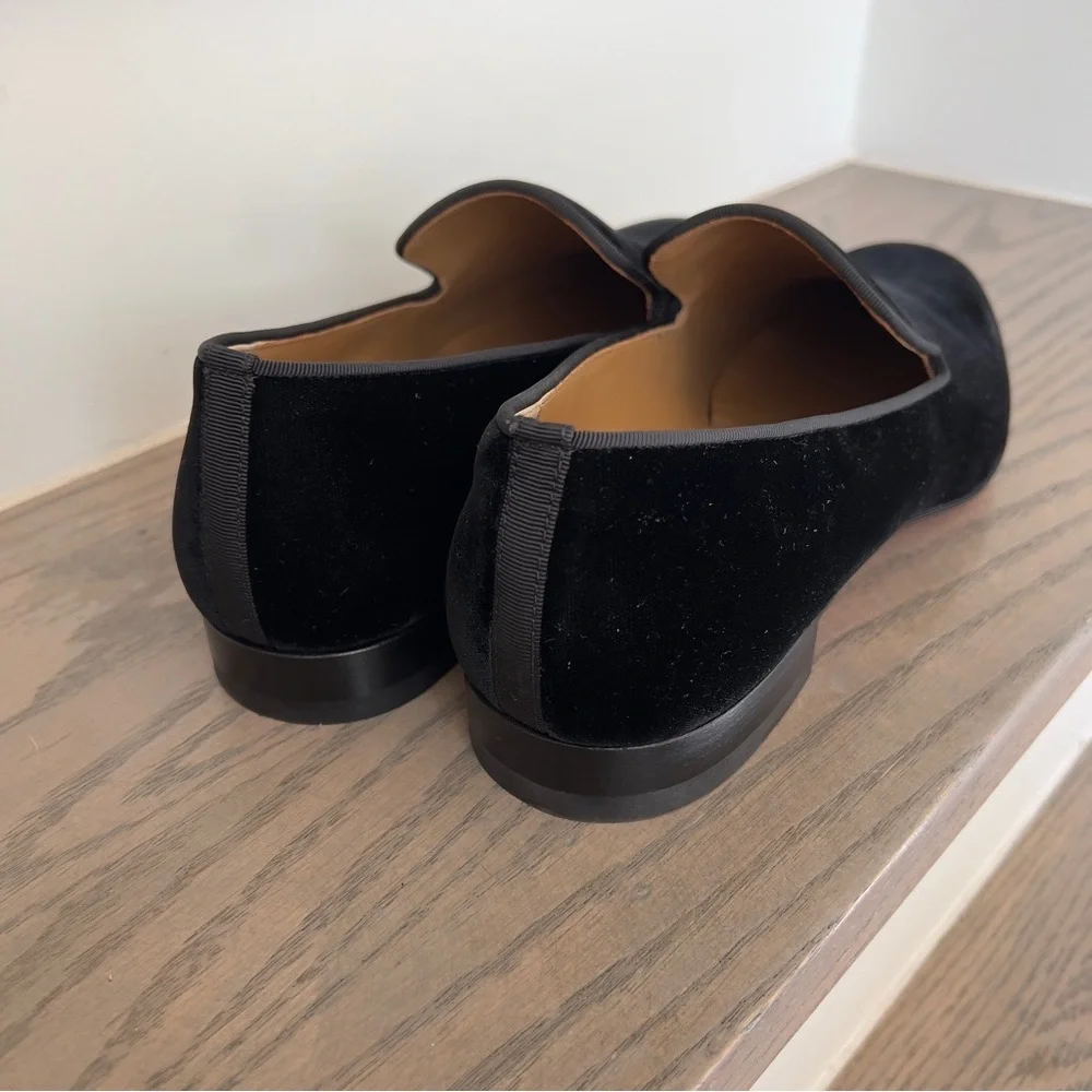 Christian Louboutin Men's Dandelion Velvet Loafers in Black NWOB